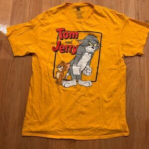 Tom and Jerry Graphic Tee in Yellow